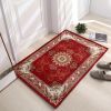 Thickened Absorbent Jacquard Carpet Dornier Woven Living Room Bathroom Rug Kitchen Non-slip Home Entry Floor Door Mat Red Brown - Red - 160CMx230CM