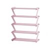 House hold Multilayer Shoe Cabinet Simple Dormitory Shoe Shelf Storage Artifact Rack Multifunctional Storage Rack - Pink