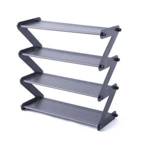 House hold Multilayer Shoe Cabinet Simple Dormitory Shoe Shelf Storage Artifact Rack Multifunctional Storage Rack - Gray