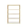 Bookshelf in Gold and Clear Glass - Default