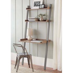 71" Bedford Leaning Desk;  Multiple Colors - Gray