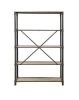 Itzel Bookshelf in Antique Oak and Sandy Gray - Default