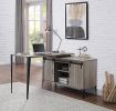 Zakwani Writing Desk; Gray Oak amp; Black Finish OF00009 - Default