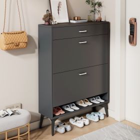 Shoe Cabinet ; Shoe storage shelves; Grey - as Pic