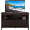 X Shape TV Stand with Storage and 2 Doors for TVs Up to 50'';  Espresso - Espresso