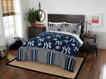 New York Yankees OFFICIAL MLB Full Bed In Bag Set - 1MLB/86400/I020/EDC