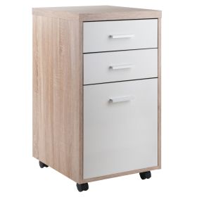 Kenner File Cabinet; 2-Drawer; Reclaimed Wood and White - 18316