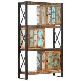 vidaXL Bookshelf 35.4"x11.8"x59.1" Solid Reclaimed Wood - Multicolour