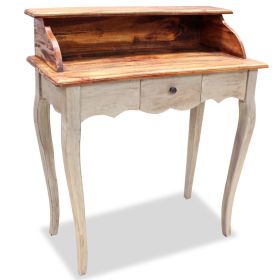 vidaXL Writing Desk Solid Reclaimed Wood 31.5"x15.7"x36.2" - Brown