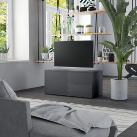 vidaXL TV Cabinet Gray 31.5"x13.4"x14.2" Engineered Wood - Grey