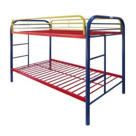 Thomas Bunk Bed (Twin/Twin) in Rainbow 02188RNB - Rainbow + Metal