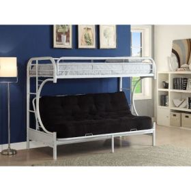 Eclipse Bunk Bed (Twin XL/Queen/Futon) in White 02093WH - White + Metal