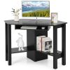 Household Corner Office Writing Desk With Pull-out Drawer and Shelf - Style B