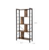 4 Tier Industrial Bookshelf Rustic Brown & Black - Industrial Bookshelf