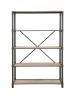 Itzel Bookshelf in Antique Oak & Sandy Gray - 92200