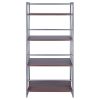 Isa 4-Tier Shelf; Graphite & Walnut - 87431