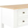 vidaXL Writing Desk White 43.1"x17.7"x30.5" Wood - White