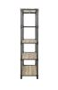 Itzel Bookshelf in Antique Oak and Sandy Gray - Default