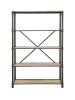 Itzel Bookshelf in Antique Oak and Sandy Gray - Default