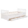 Daybed with Trundle and Drawers; Twin Size; White(OLD SKU: LP0000141KAA) - pic