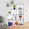 Cube Storage 9-Cube Closet Organizer Storage Shelves Cubes Organizer DIY Closet Cabinet white RT - White