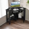 Household Corner Office Writing Desk With Pull-out Drawer and Shelf - Style B