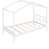 Twin Size Wood House Bed with Storage Space; White(OLD SKU: LP000001AAK) - as Pic