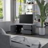 vidaXL TV Cabinet Gray 31.5"x13.4"x14.2" Engineered Wood - Grey