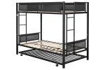 Twin over twin bunk bed with trundle - as Pic