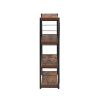 Bob Bookshelf in Weathered Oak & Black - 92399