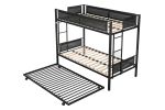 Twin over twin bunk bed with trundle - as Pic