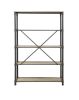 Itzel Bookshelf in Antique Oak & Sandy Gray - 92200