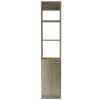 Malaga Linen Cabinet; Two Interior Shelves; Three External Shelves; Single Door -Pine - as Pic