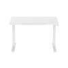 Glass tabletop standing desk White - White