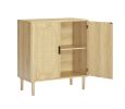 Kitchen storage cabinets with rattan decorative doors;  buffets;  wine cabinets;  dining rooms;  hallways;  cabinet console tables - Golden