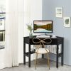 Household Corner Office Writing Desk With Pull-out Drawer and Shelf - Style C