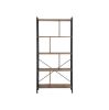 4 Tier Industrial Bookshelf Rustic Brown & Black - Industrial Bookshelf