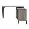 Zakwani Writing Desk; Gray Oak amp; Black Finish OF00009 - Default