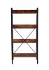 4 LAYER DISPLAY BOOKSHELF H LADDER SHELF STORAGE SHELVES RACK - Default