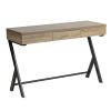 Drawer Office Writing Computer Desk - OAK & BLACK