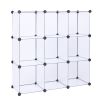 Cube Storage 9-Cube Closet Organizer Storage Shelves Cubes Organizer DIY Closet Cabinet white RT - White