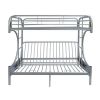 Eclipse Bunk Bed (Twin/Full/Futon) in Silver 02091SI - Silver + Metal