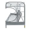 Eclipse Bunk Bed (Twin XL/Queen/Futon) in Silver 02093SI - Silver + Metal