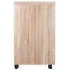 Kenner 5-Drawer Cabinet; Reclaimed Wood and White - 18556