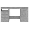 vidaXL Desk Concrete Gray 55.1"x19.7"x29.9" Engineered Wood - Grey