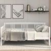 Modern Solid Wood Daybed; Multifunctional; Twin Size; White (Previous SKU: WF191899AAK) - as Pic