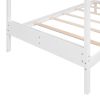 Twin Size Wood House Bed with Storage Space; White(OLD SKU: LP000001AAK) - as Pic