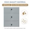 Tall Bathroom Cabinet;  Freestanding Storage Cabinet with 3 Drawers and Adjustable Shelf;  MDF Board with Painted Finish - Grey