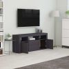 vidaXL TV Cabinet Gray 47.2"x11.8"x19.7" Engineered Wood - Grey