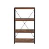 Bob Bookshelf in Weathered Oak & Black - 92399